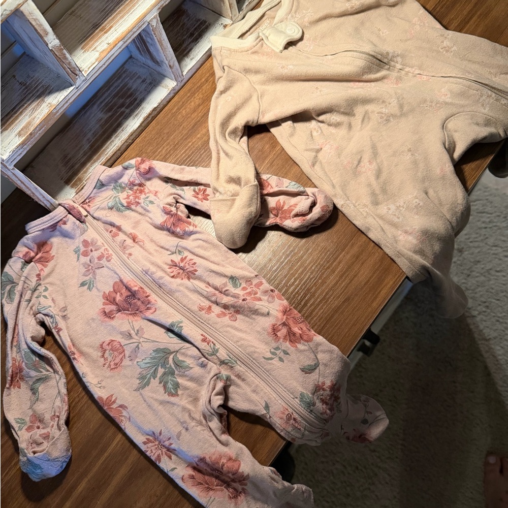 Floral Baby Onesie bundle of 2